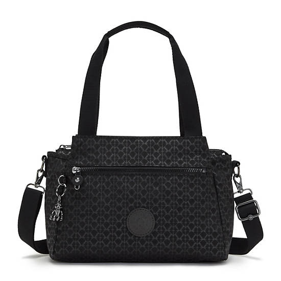 Sacs À Bandoulière Kipling Elysia Printed Noir | FR 1808PJ